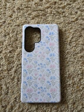Floral S25 Ultra Magsafe Phone Case in Pink & Blue